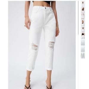 🥳Host Pick🥳 NWT Zara Relaxed Fit Ripped Jeans - 36